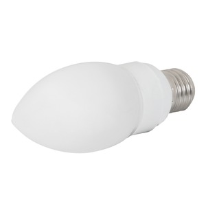 Ampoule à économie d'énergie bougie E27 - 12 x 4.5 x 15 cm - Blanc