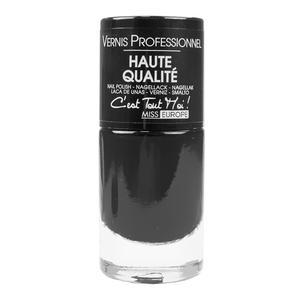 Vernis à ongles pro-fashion n°173 - ø 2.8 x H 6.75 cm - Noir Brillant - MISS EUROPE