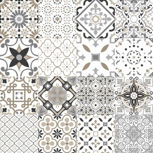 Tapis Carreaux De Ciment La Foir Fouille Sous Nappe Taormina Gris Toile Ciree La Foir Fouille