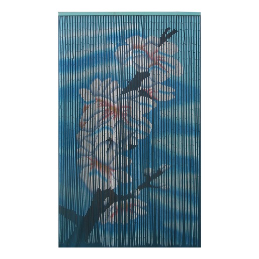Rideau De Porte Motif Fleurs Du Japon 90 X 200 Cm Rideaux De Porte La Foir Fouille
