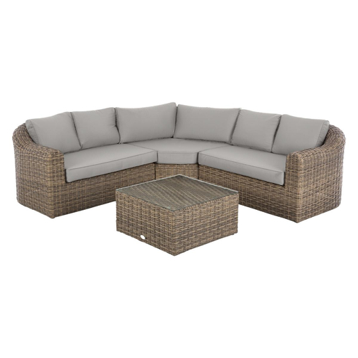 Salon D Angle Moorea Naturae 5 Places Beige Hesperide