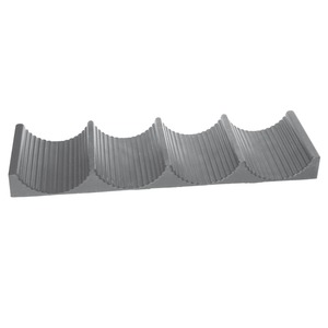 Tapis de rangement - Capacité 4 bouteilles - 32 x 10 cm - Gris