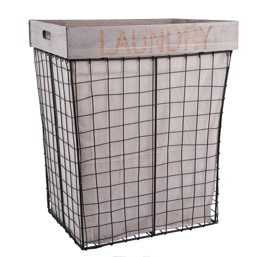 Panier A Linge Grillage Taille L Paniers Et Boites De
