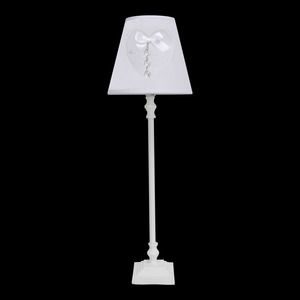 Lampe à poser boudoir - 18 x H 54,5 cm - Blanc