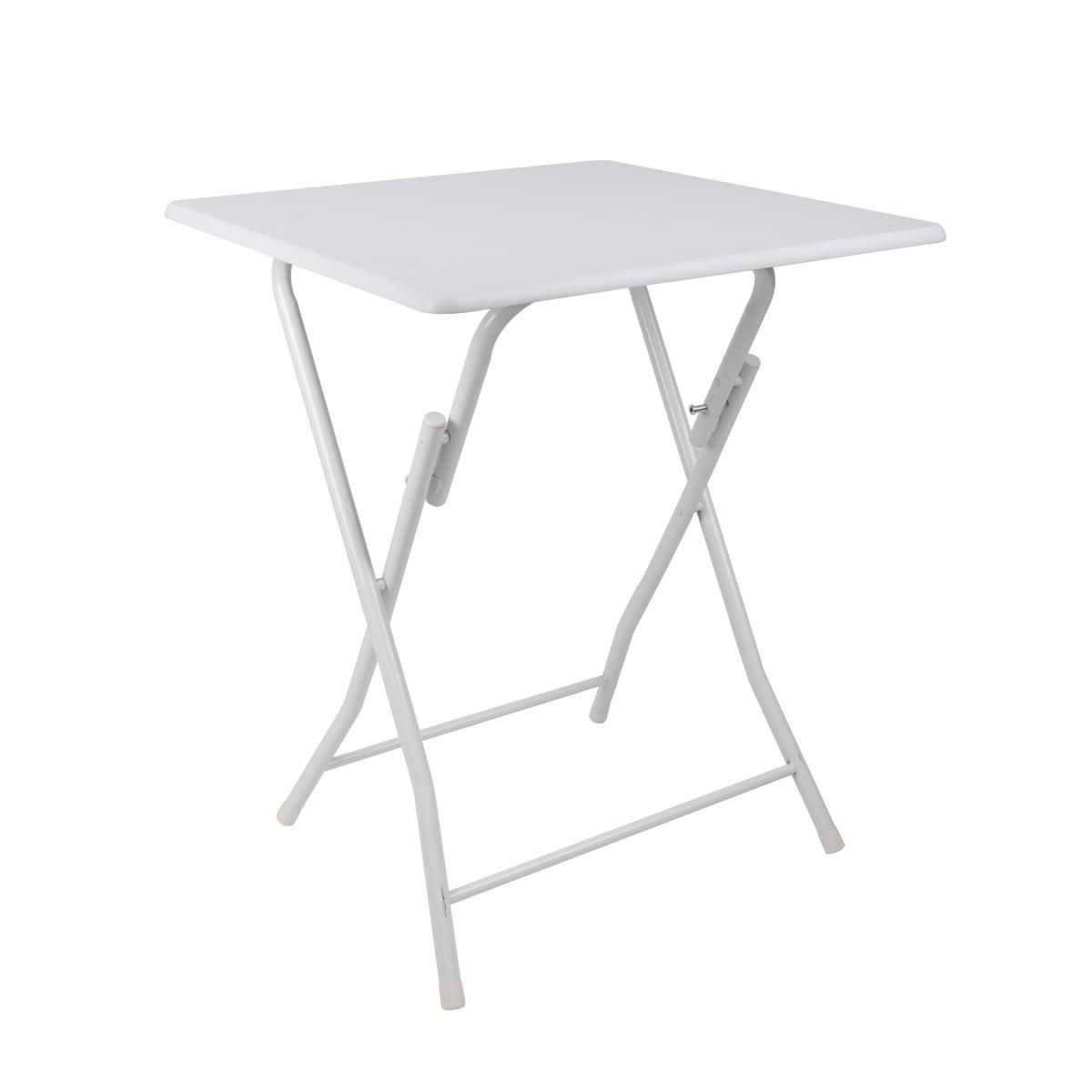 table pliante d appoint 60 x 60 x h 75 cm noir tables de cuisine la foir fouille