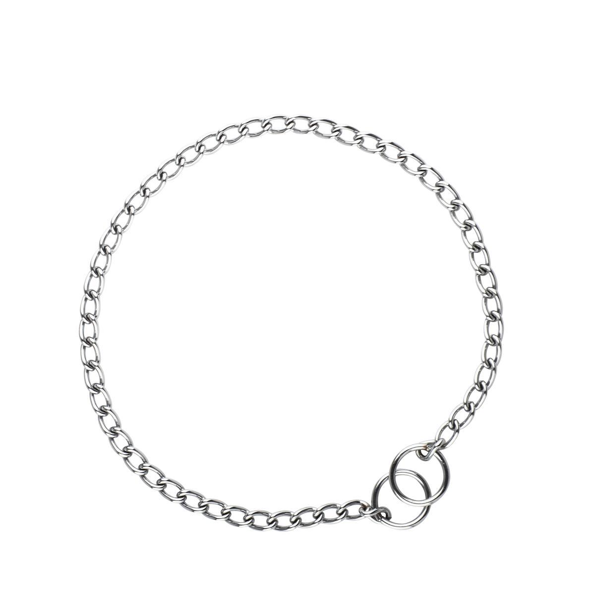 Collier pour chien étrangleur en métal - L 55 cm - COLLIER,LAISSE 