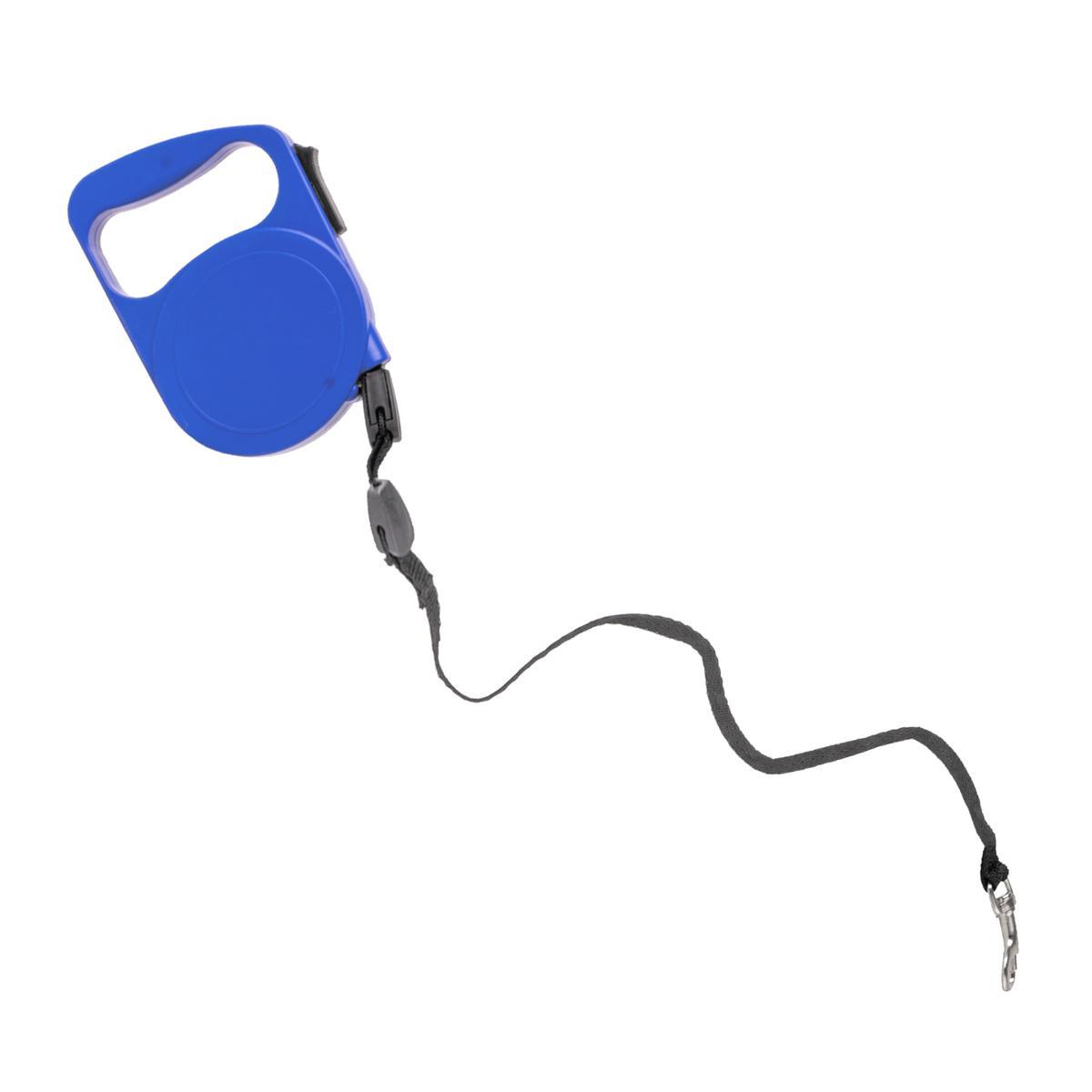Laisse rétractable - Plastique - 5 m - Rouge ou bleu Laisse rétractable - Plastique - 5 m - Rouge ou bleu