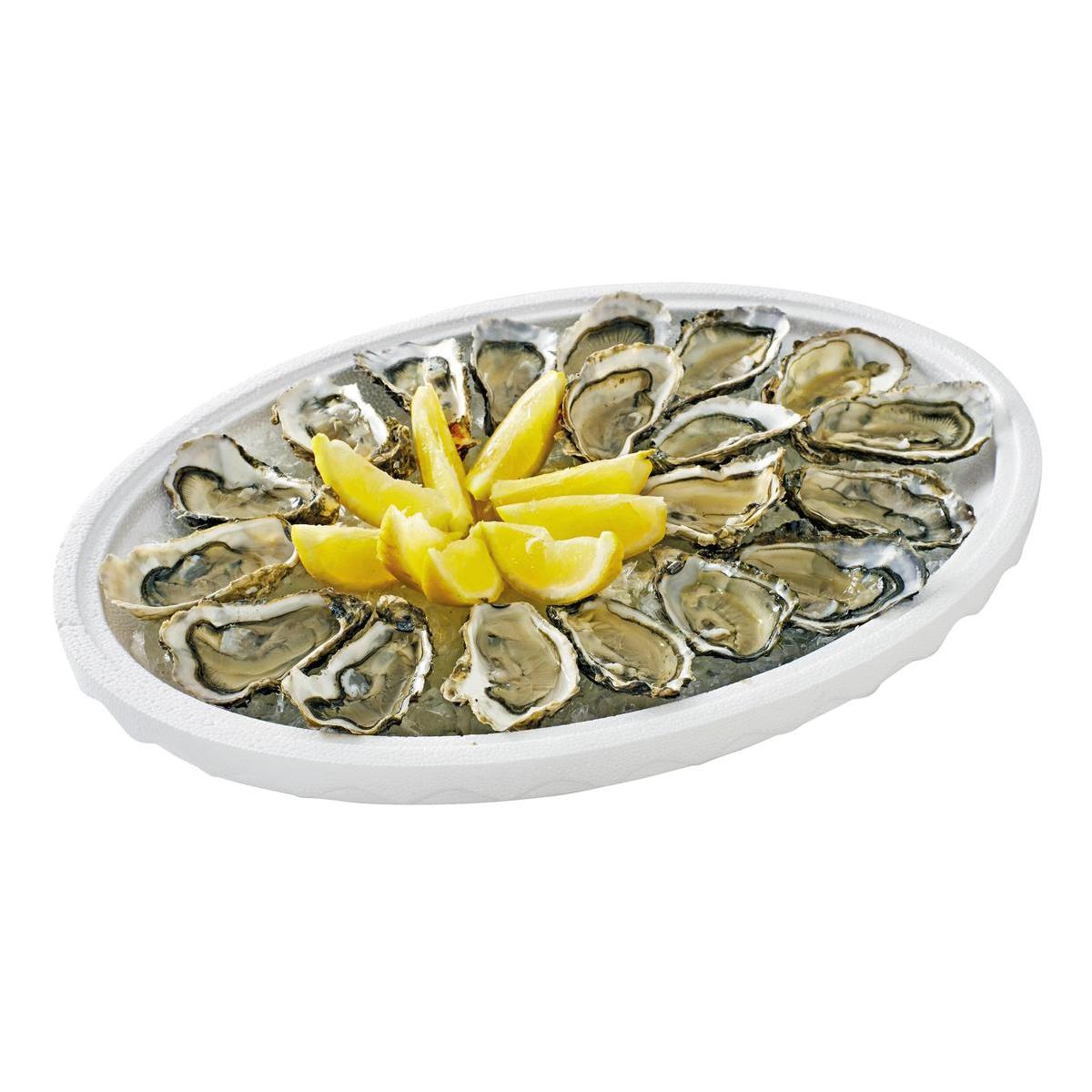 Plateau Polystyrène Pour Fruit De Mer Gifi Plateau à fruits de mer ovale - 35 x 50 cm