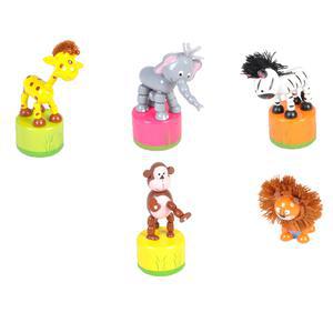 Animaux en bois - 10 cm - Multicolore