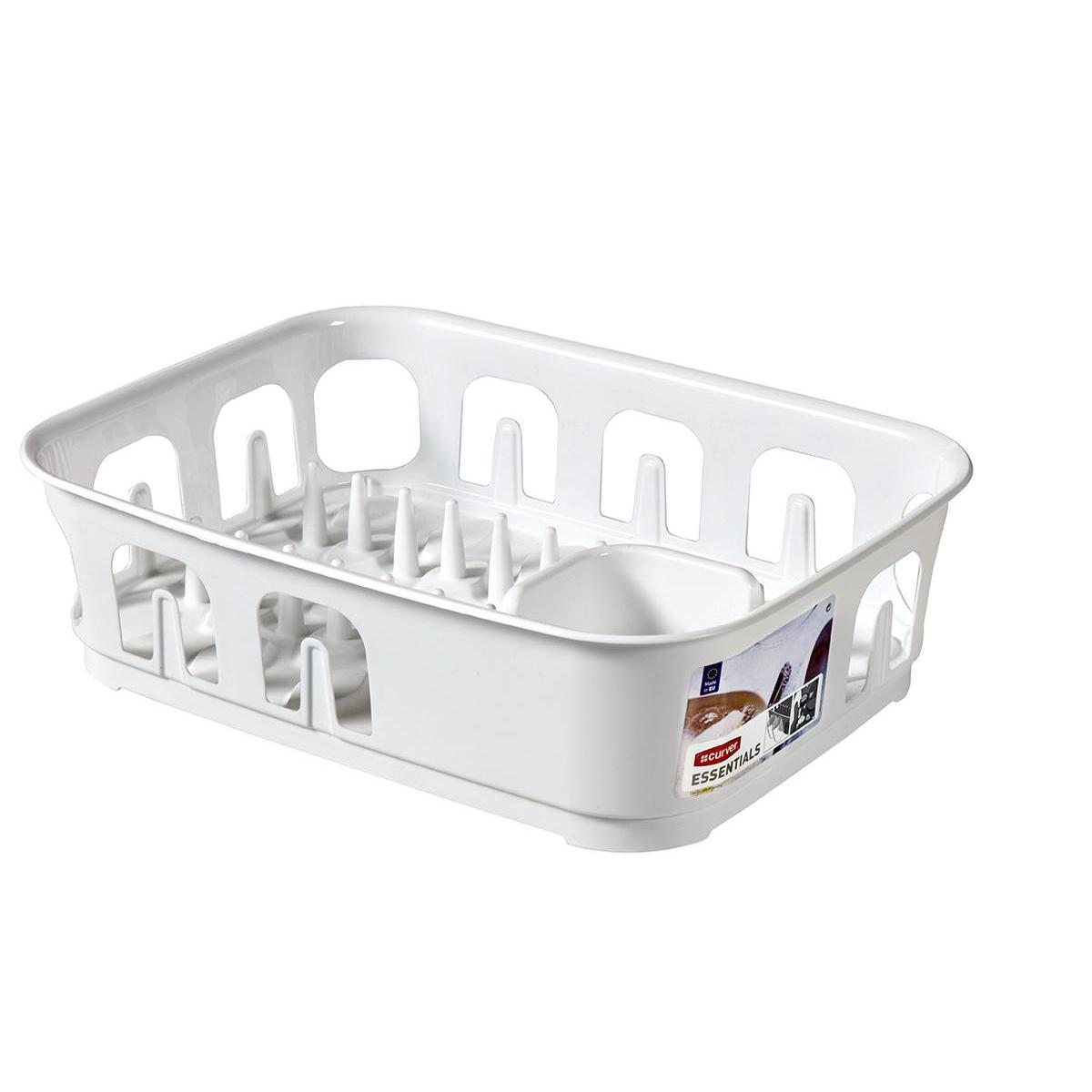 Égouttoir rectangle - Plastique - 39 x 29 x H 10 cm - Blanc Égouttoir rectangle - Plastique - 39 x 29 x H 10 cm - Blanc