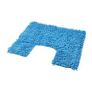 Contour WC chenille en coton - 50 x 40 cm - Bleu