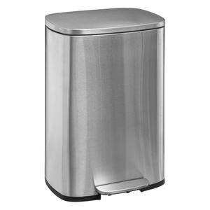 Poubelle inox - 50 L - Gris