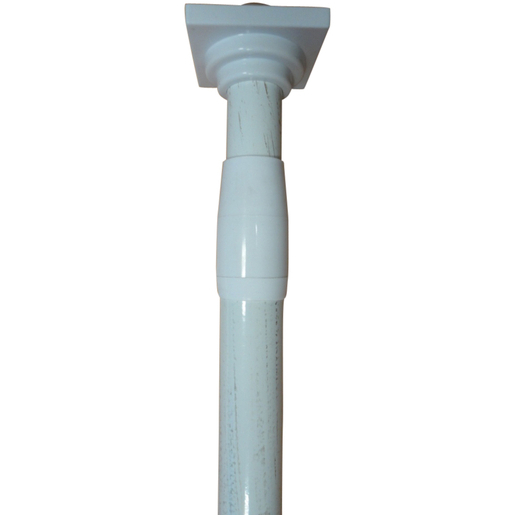 Tringle Extensible Entre Murs O 22 Mm X L 70 A 120 Cm Blanc Or Tringles Pour Vitrage La Foir Fouille