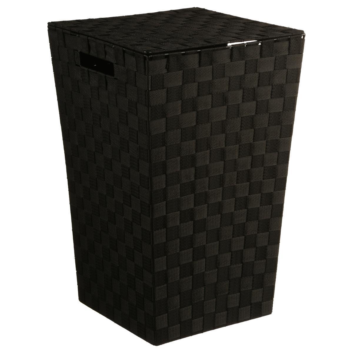 Panier à linge - 33 x 33 x H 53 cm - Noir Panier à linge - 33 x 33 x H 53 cm - Noir