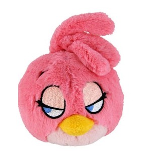 Peluche Angry Birds - Hauteur 13 cm - Rose