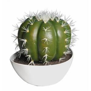 Cactus - Plastique -  Diamètre 20 x 24 cm - Vert