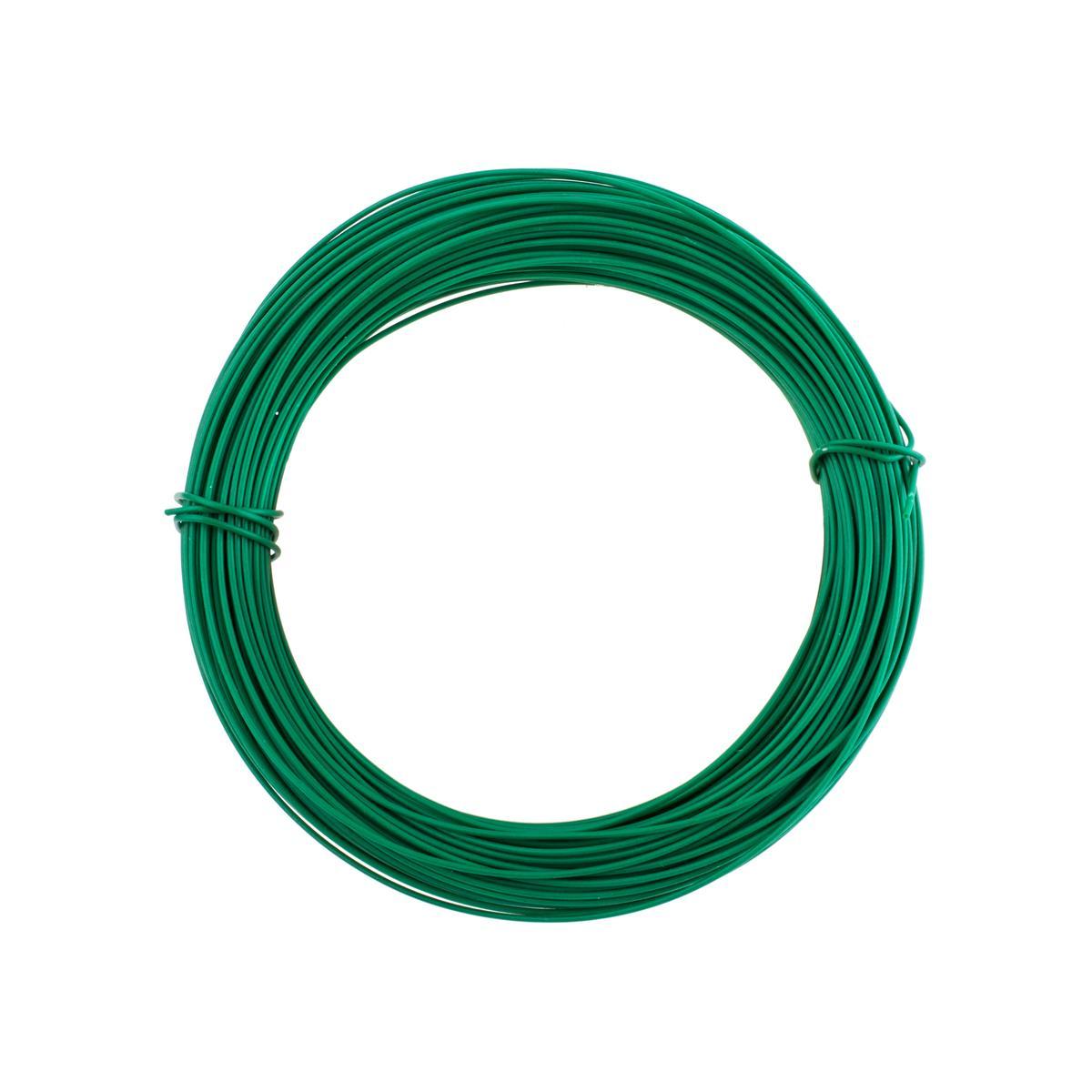 Fil de fer enrobé - ø 0.8 mm x L 30 m - Vert Fil de fer enrobé - ø 0.8 mm x L 30 m - Vert