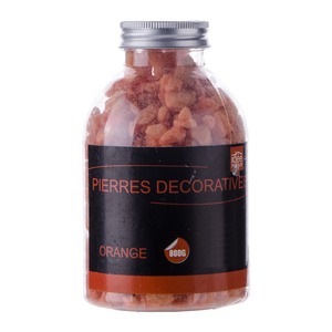 Mini pierres décoratives pour composition - 800 grammes - Orange