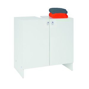 Meuble sous-lavabo 2 portes - 60 x 37,9 x H 60,4 cm - Blanc