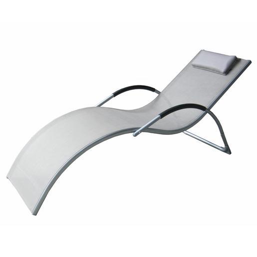 Bain De Soleil Acier Textilene Gris Fauteuils Detente Et