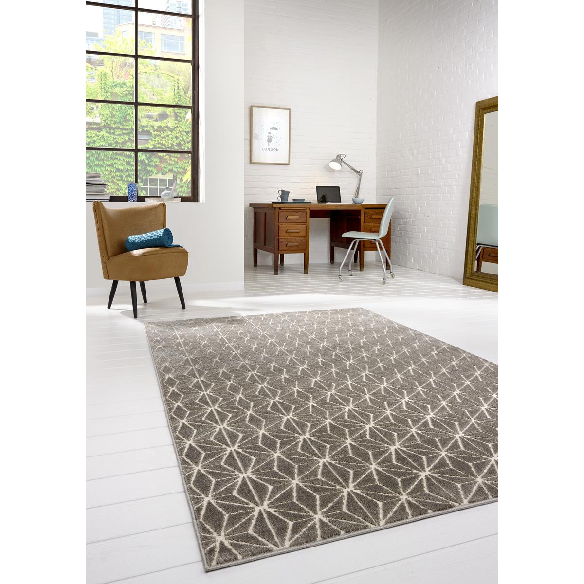 tapis 100 x 150 cm gris tapis deco la foir fouille