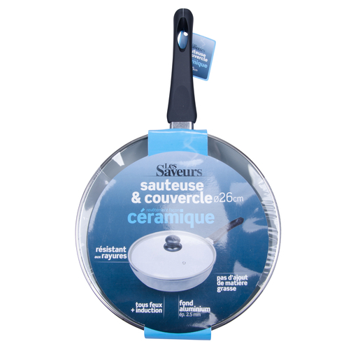 Sauteuse avec couvercle - Aluminium Céramique - Ø 26 cm - Gris Sauteuse avec couvercle - Aluminium Céramique - Ø 26 cm - Gris
