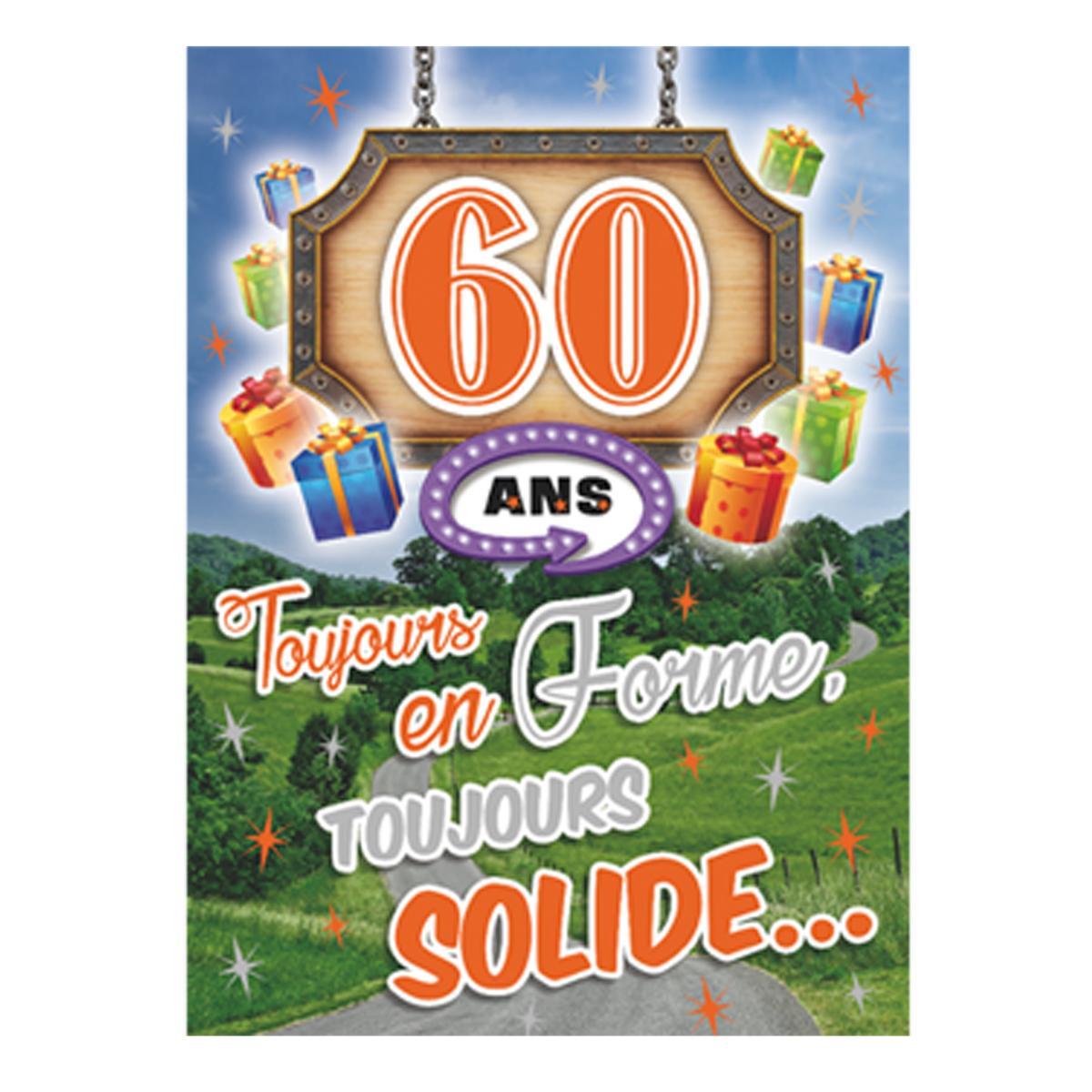Carte Double Geante Anniversaire Depart Retraite Format 298 X 411 Mm Gadget Humour La Foir Fouille