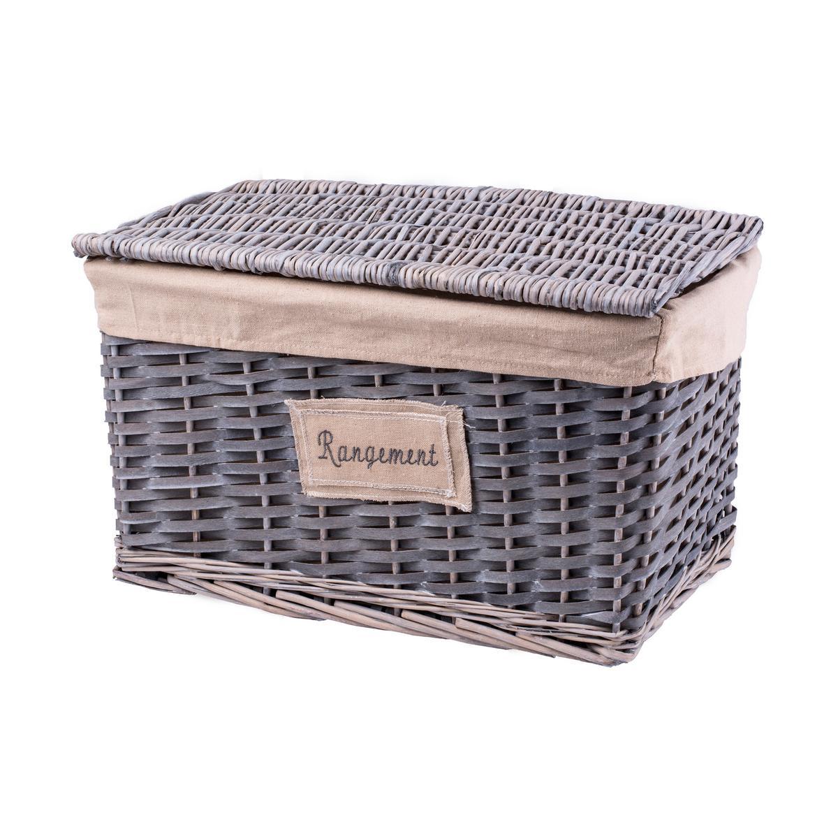 Malle Osier Gris Paniers A Linge Et Lingeres La Foir Fouille