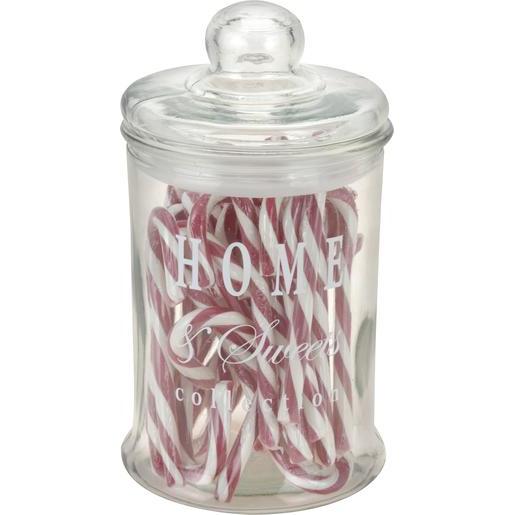 Bocal En Verre Avec Cannes De Noel 390 G Deco De Noel Pour L