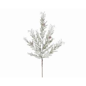 Pique branche sapin neige pomme de pin