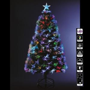 Sapin lumineux intérieur bouquet fibre optique vert 136 LED H 120 cm bucarest