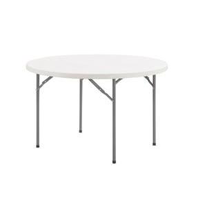 Table ronde Party Pliante - ø 122 x H74 cm - Blanc - MOOREA