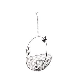 Panier suspendu en métal grillagé - H 50 cm - MOOREA