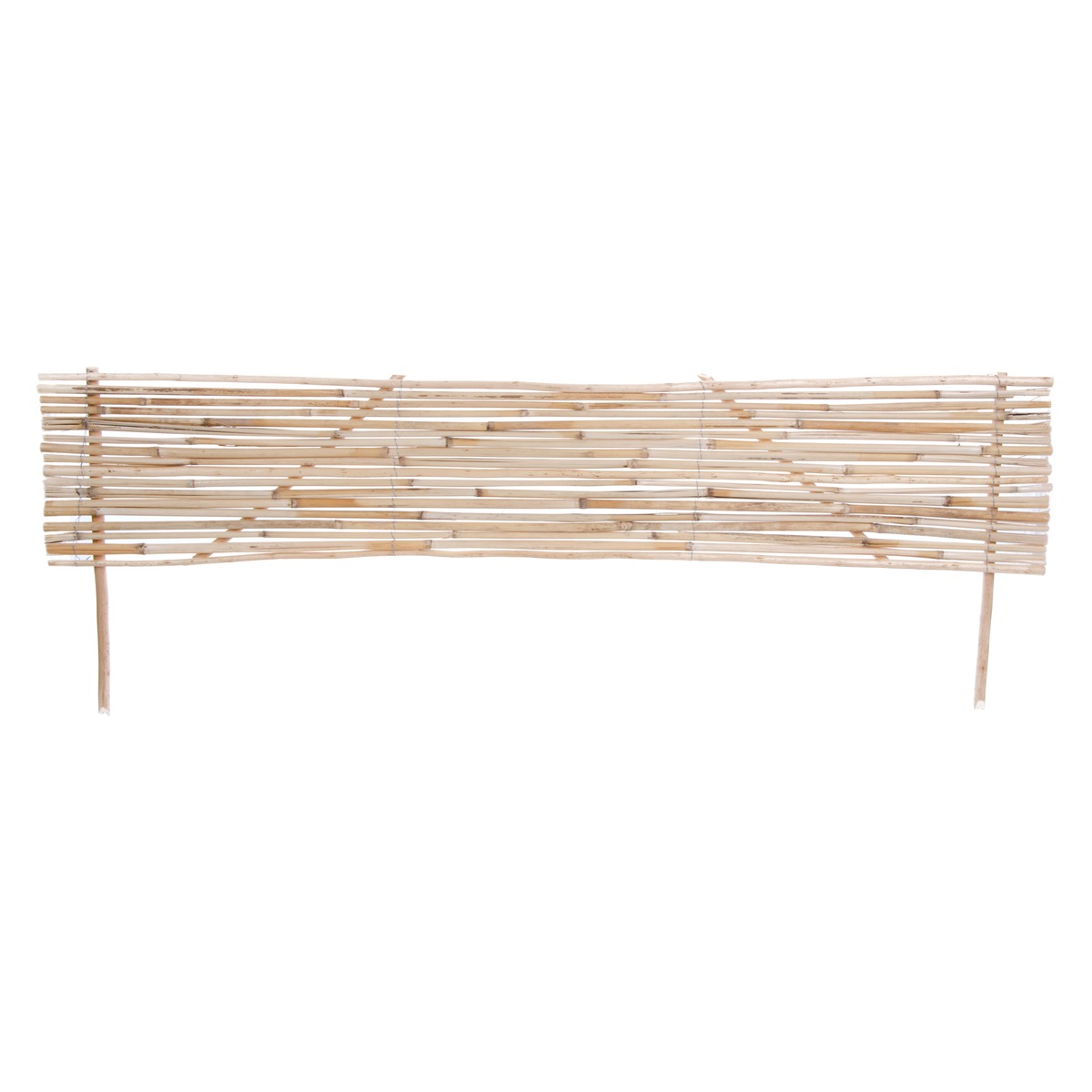 bordure de jardin en paillon naturel 100 x h 35 cm marron brise vue occultation bordures et grillages la foir fouille