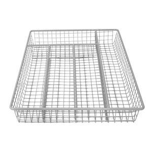 Range-couverts filaire 5 cases - L 36 x H 4.7 x l 26 cm - Différents modèles - Gris