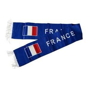 Écharpe de supporter Vive la France ! - Taille unique - Bleu, blanc, rouge