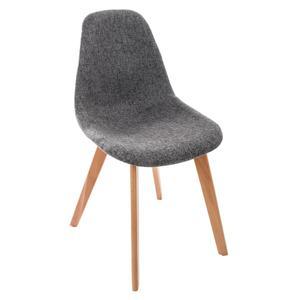 Chaise tissu gris fonce zepa
