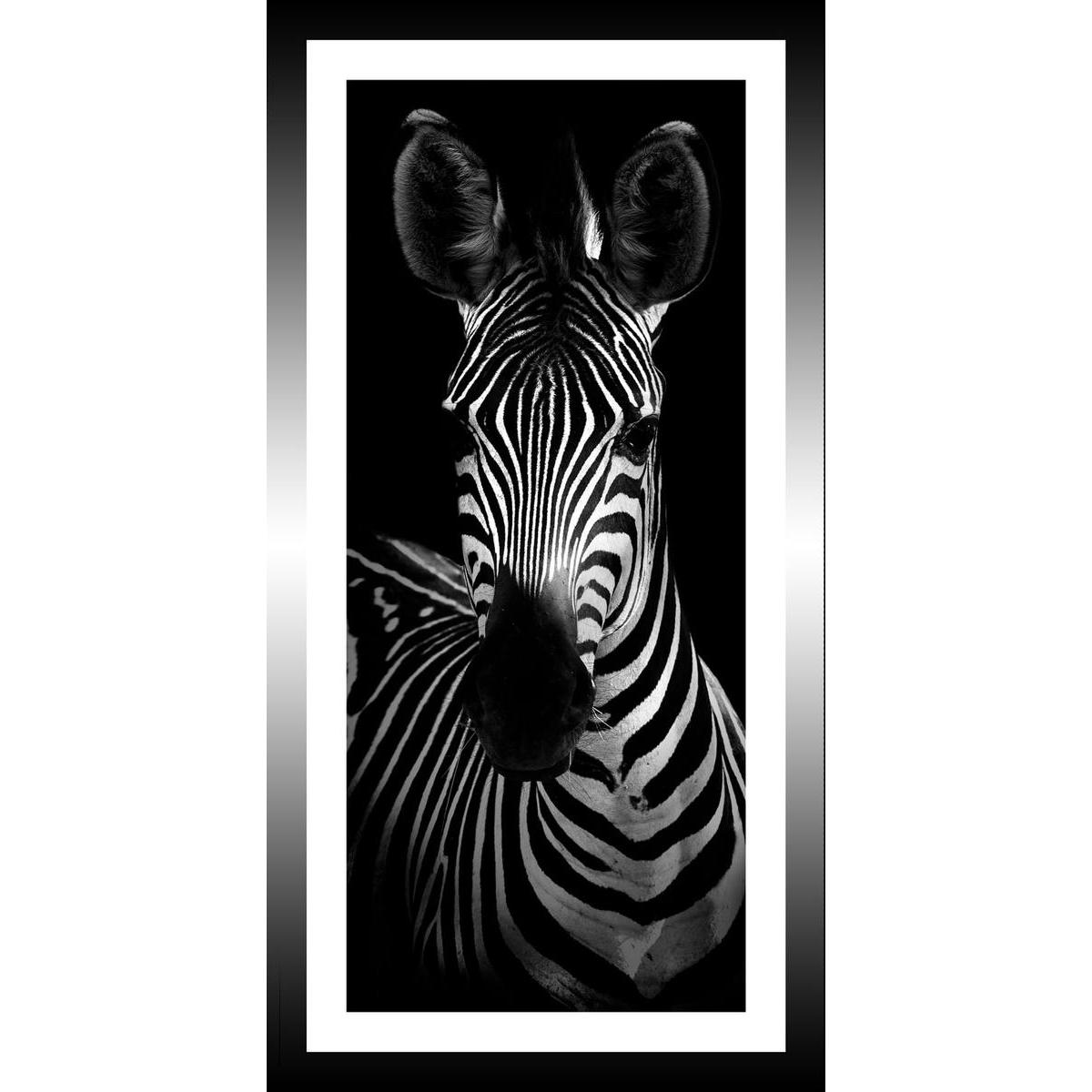 tableau zebre 20 x 40 cm images encadrees la foir fouille