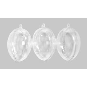 3 œufs déco transparents
