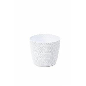 Mini-pot Jersey - ø 11 x H 9 cm - Blanc - Différents coloris