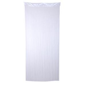 Rideau fils - Polyester - 120 x 240 cm - Blanc