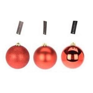 Boule de Noël XXL - ø 14 cm - Différents modèles - Rouge