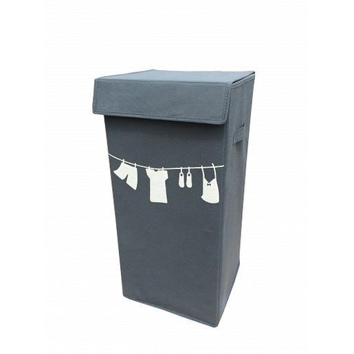Panier A Linge Gris Paniers Et Boites De Rangement La Foir