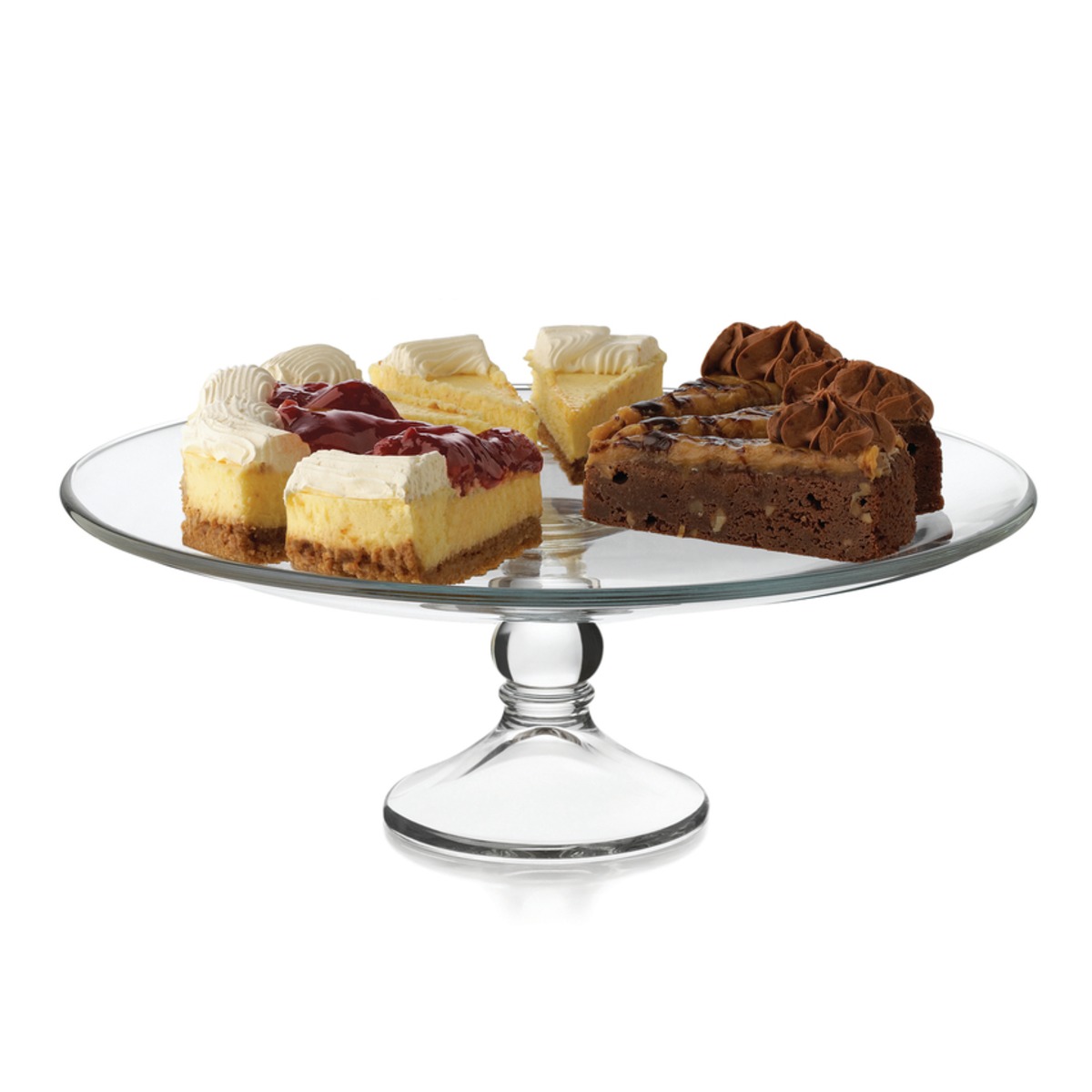 Plateaux à gâteaux ou à fromages en verre - diamètre 33 cm - transparent Plateaux à gâteaux ou à fromages en verre - diamètre 33 cm - transparent