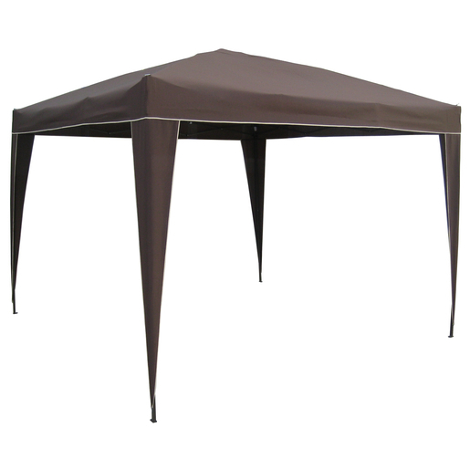 Tonnelle Pliante 3 X 3 X H 2 6 M Marron Chocolat Tonnelles