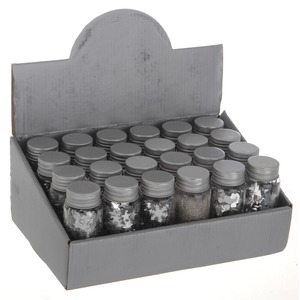 Flacon de confettis - 50 g - 3,7 x 9,5 cm - Différents modèles