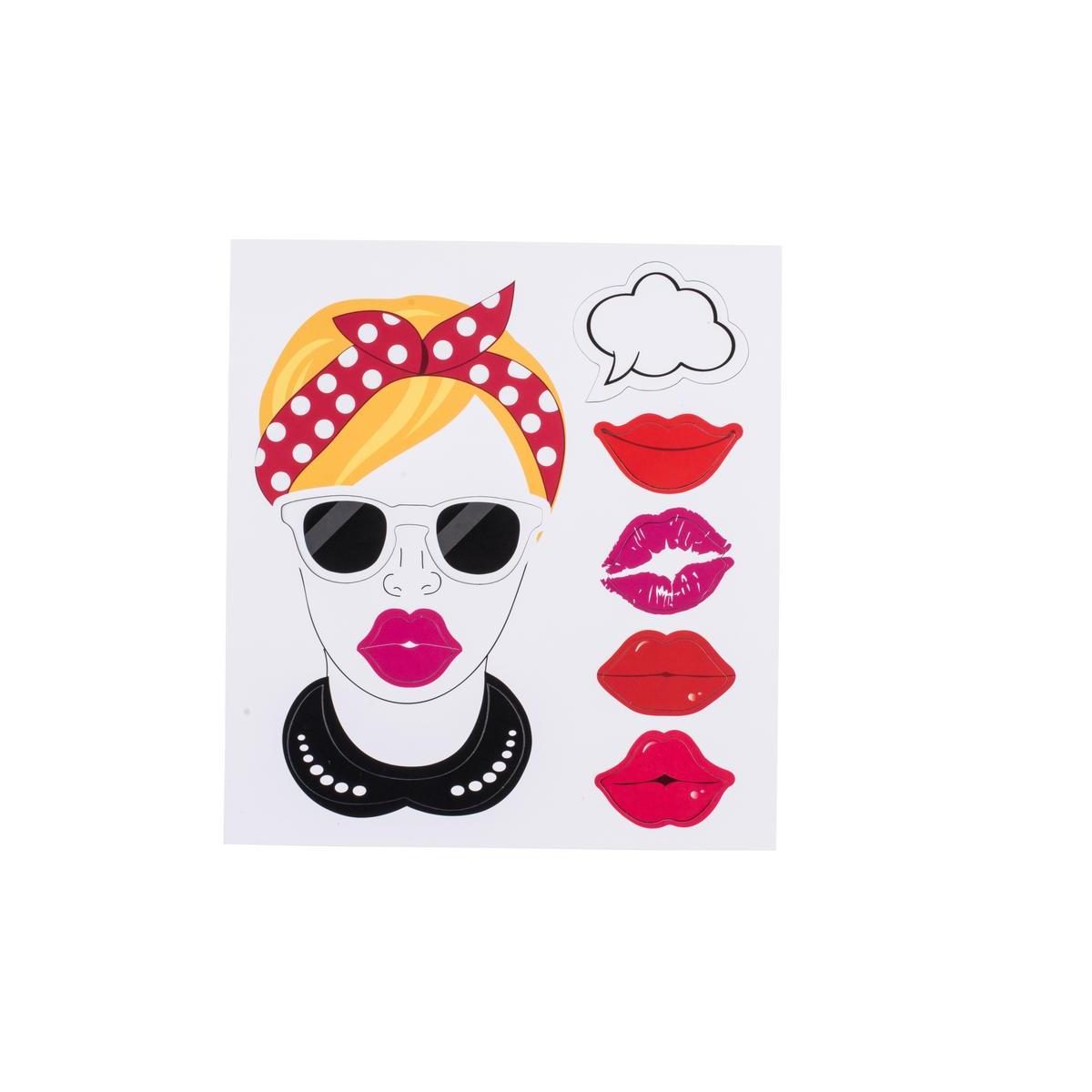 8 magnets Fun - Plastique - Différentes tailles - Multicolore 8 magnets Fun - Plastique - Différentes tailles - Multicolore