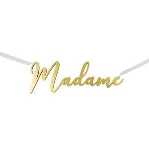 Madame déco métallisée à suspendre - 25 x 9 x 0.5 cm - Or