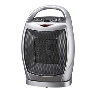 Chauffage soufflant céramique oscillant - 20 x 17,5 x H 30 cm - Gris