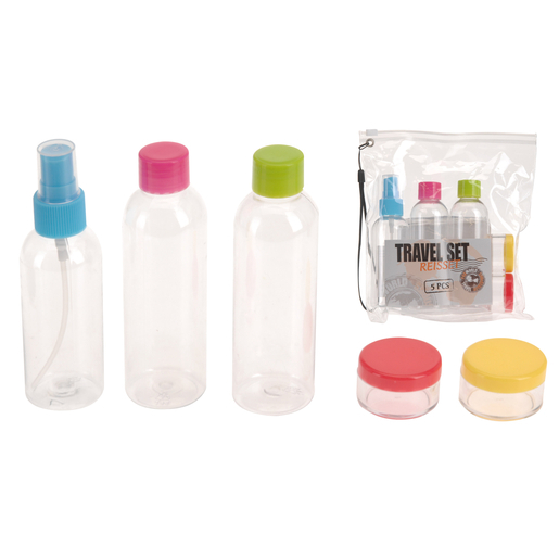 Kit De Voyage Polypropylene Multicolore Cosmetiques La Foir Fouille